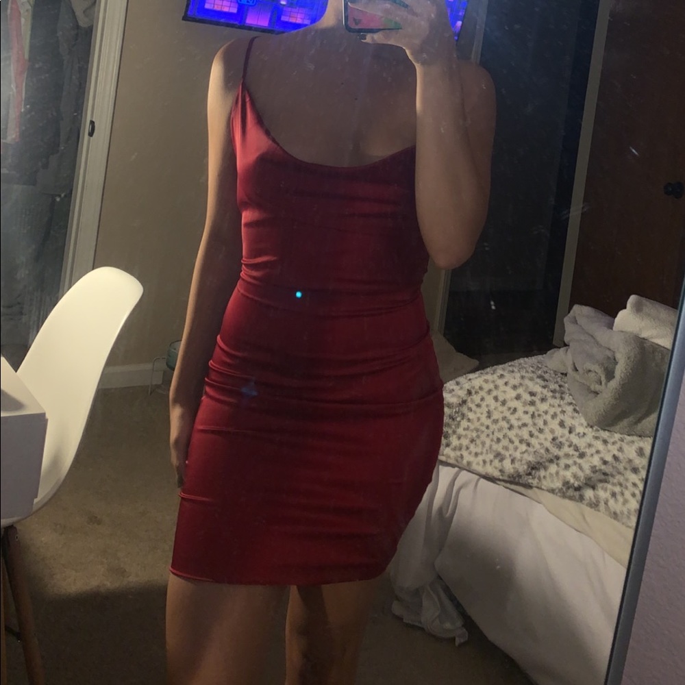 Oh Polly satin dresss worn once
